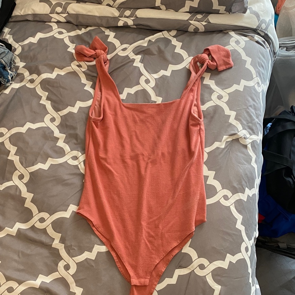Glam Pink Tie-Strap Bodysuit